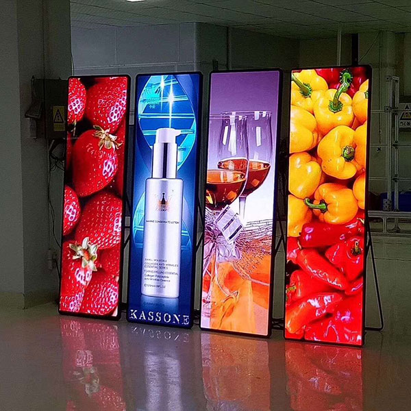 P3 indoor high-definition electronic poster mirror, easy to roll up LED advertising machine